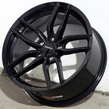 4 Circuit Cp34 18x8 5x112 40 Gloss Black Wheels Fits Vw Jetta Golf Passat