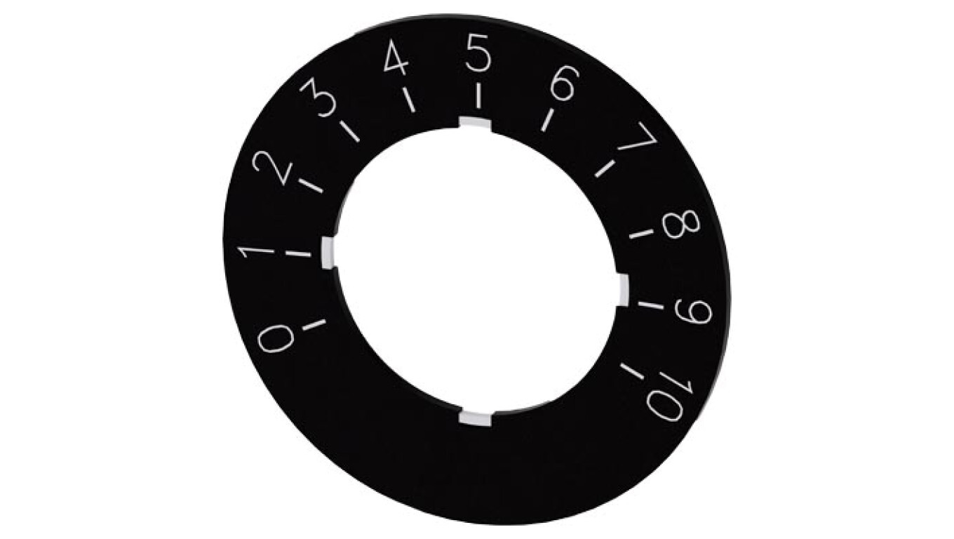 Label for potentiometer 22mm, scale 1 to 10 SIRIUS ACT 3SU1900-0BG16-0SA0 /T2UK