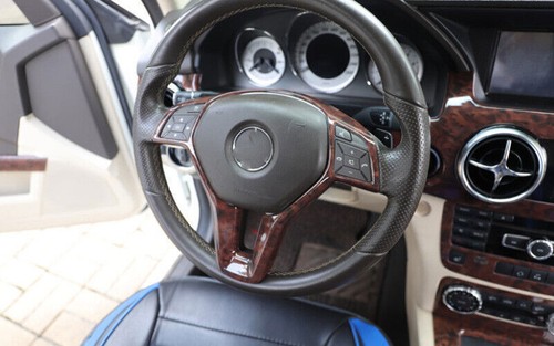 For Mercedes-Benz GLK 2013-2015 Agate Wood Steering Wheel Moulding Cover Trim 1* - Picture 8 of 9