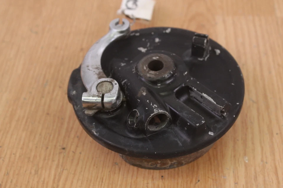 Honda MR175 1977 placa de freno delantera con engranaje Speedo Drive Foto 2 de 4