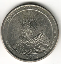 USA - 2012P - Washington ¼ $ - Hawai'i Volcanoes - Low Mintage - #16191