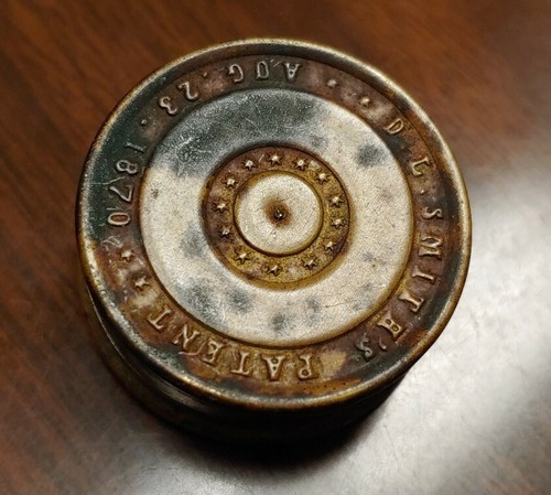 Ancien 1870 D.L. SMITH MAGNETIC TIME KEEPER & BOUSSOLE laiton gaufré - Photo 4/7