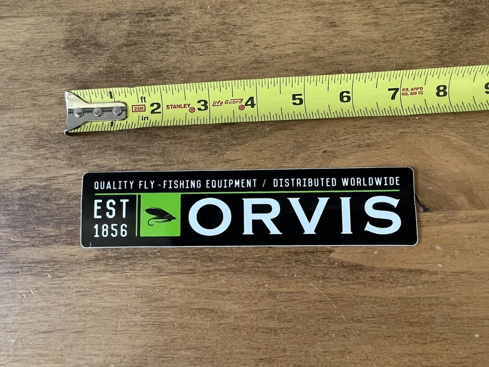 Orvis Est 1856 Quality Fly Fishing Sticker/Decal Approx 7” New Authentic