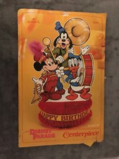 Centro de mesa de feliz cumpleaños sello Disney desfile Minnie Donald Goofy de colección
