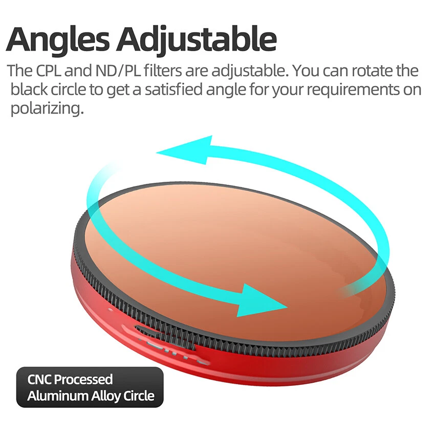 For DJI OSMO Action 5 Pro/4/3 Drone Filter MCUV ND8 ND16 ND32 ND64 ND8/PL CPL - Image 3 of 4