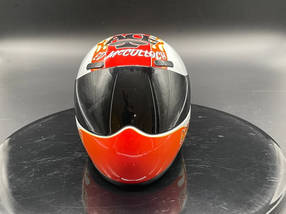 NHRA 迷你 6-1/4 英寸赛车头盔 ACE Ed McCulloch 速度全新带盒 — 第 2/4 张图片