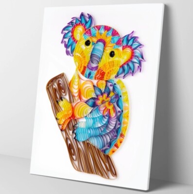Koala Paper Quilling DIY Kit With Tools Handmade Home Decoration