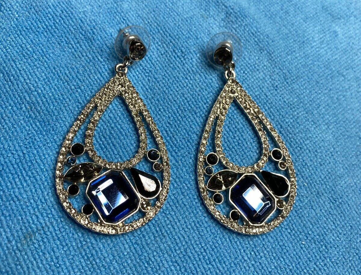 Roberta Chiarella Signed/Silver-Tone/Post Earring… - image 1