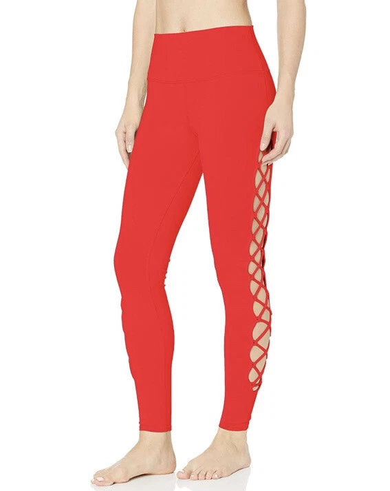 Alo Yoga Interlace Legging - S - Cherry Pop