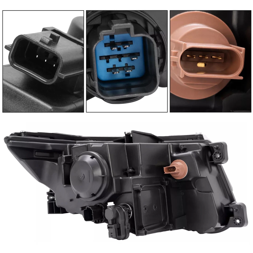 For 2011-2014 Ford Edge Halogen Projector Headlights Headlamps Pair Left & Right - Image 4 of 4