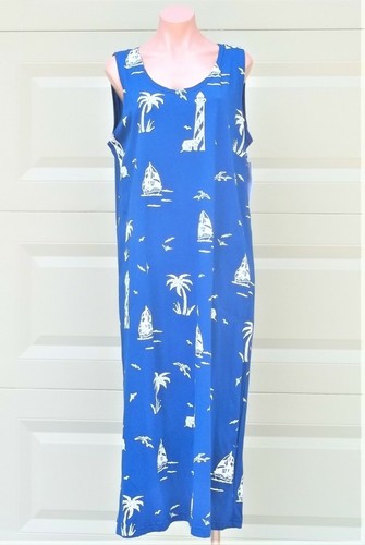 100% Cotton Sleeveless Long Sun Dress 