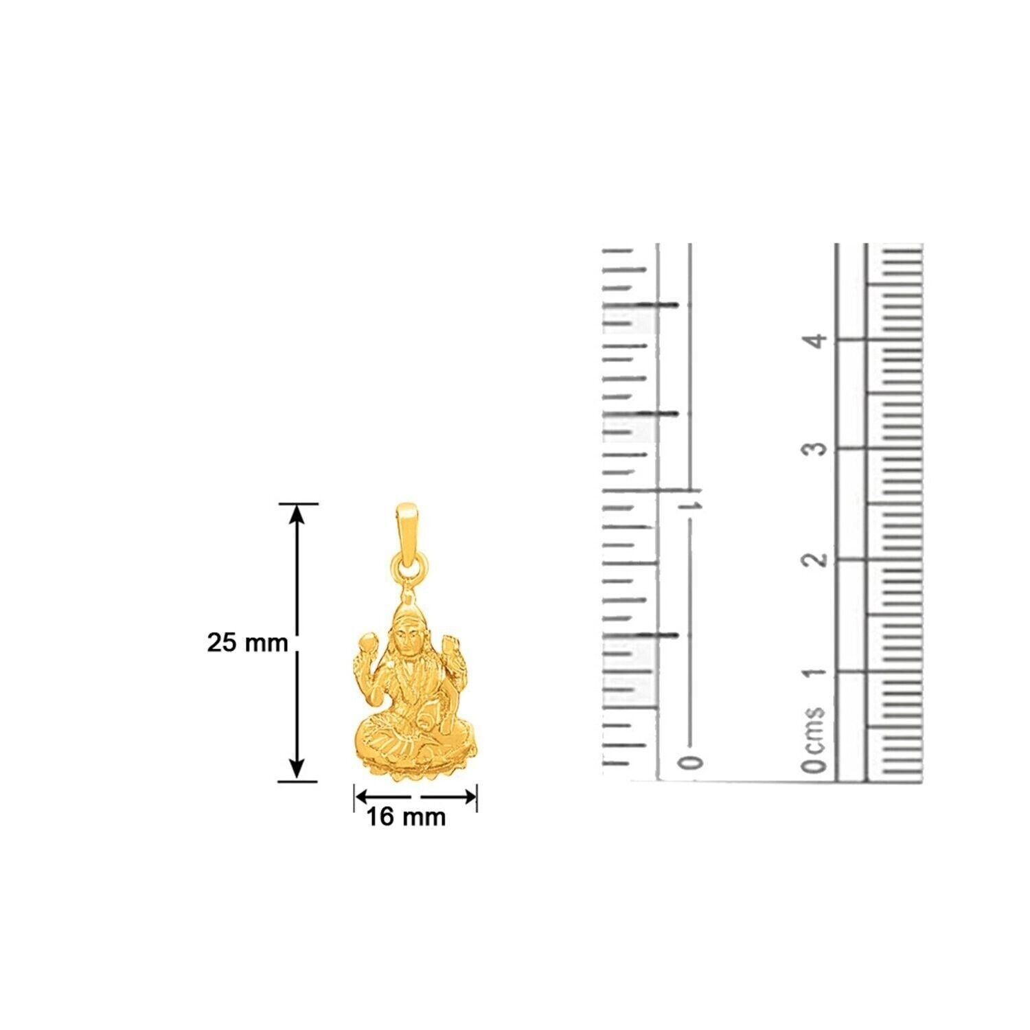 Gold Plated Maa Lakshmi Pendant eBay