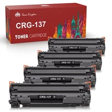 4PK CRG 137 Toner Cartridge for Canon 137 Toner MF232w MF236n D570 MF216n MF212w