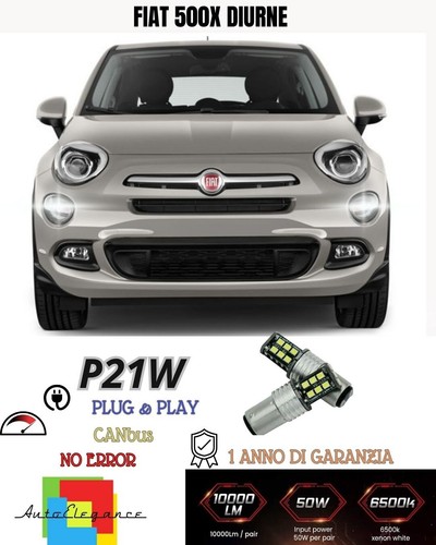 Lampada Retromarcia 135 Led P21w Ba15s Canbus Per Fiat 500x Restyling 6000k - Foto 2