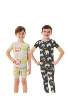 Boys 4 Piece Super Soft Organic Cotton Pajama Set - 3T
