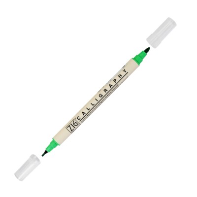 Zig Memory System Calligraphy Dual Tip Marker, Carded, Clover