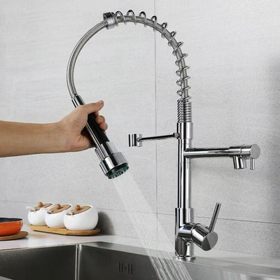 #ad Kitchen Faucet Kit 2 Function Pull Down Sprayer Pot Filler w Spring Spout $38.69