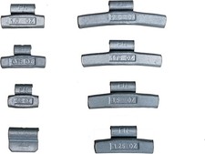 Rochee 75pcs Fn-s75 Assortment Clip-on Wheel Weights Balance Fn Style 10 Grey
