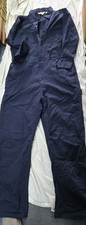 CE Schmidt Workwear Coveralls Jumpsuit Long-Sleeve Zip Navy Blue Cotton-blend 2X