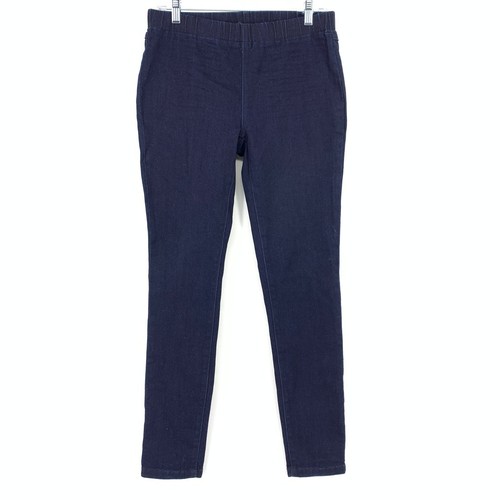 INC International Concepts Pull On Jegging Jeans Womens Sz PM Dark Wash Stretch