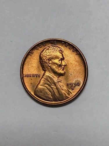 1934 D Lincoln Cent FLASHY UNCIRCULATED !!