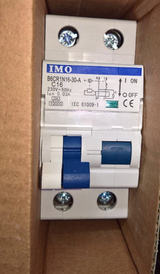 Schutzschalter Differenzielle 30ma 16a c16 Imo b6cr1n1 ( 25.Stk)