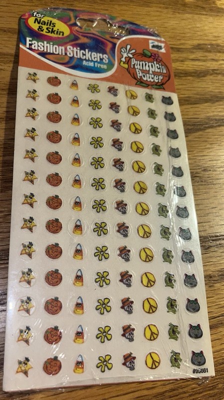 Mello Smell Pumpkin Power Halloween Nail / Skin Art Fashion Stickers BNIP