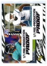 2024 Leaf Metal Football Proof #1/1 Isaiah Likely Jaivon Heiligh