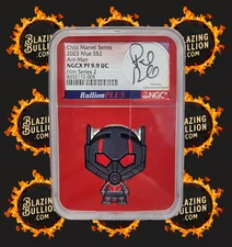 Bullion Plus Paul Rudd Auto 2023 Ant Man 1 oz .999 Silver Chibi NGCX PF 9.9 UC