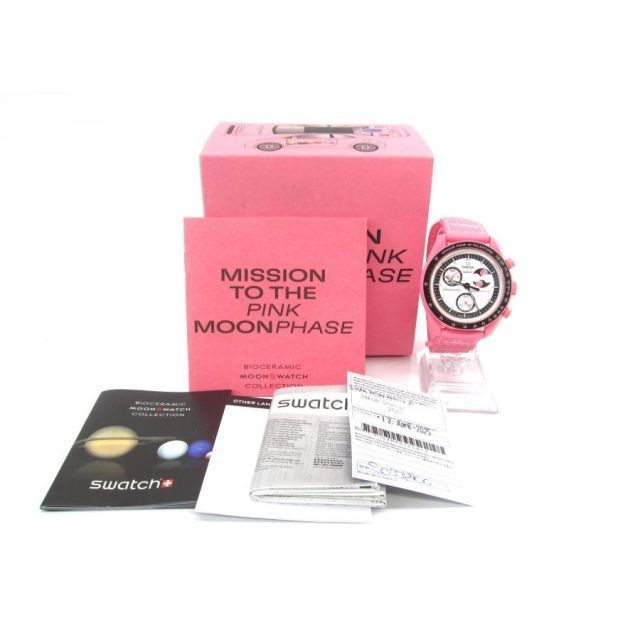 OMEGA x swatch Bioceramic MoonSwatch MISSION TO THE PINK MOONPHASE