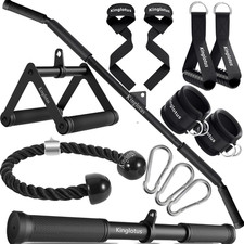 Cable Machine for Home Gym, Triceps Press down Cable Machine Attachments, LAT Pu