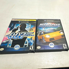 GameCube games: 007 Agent Under Fire & Need For Speed Hot Pursuit 2