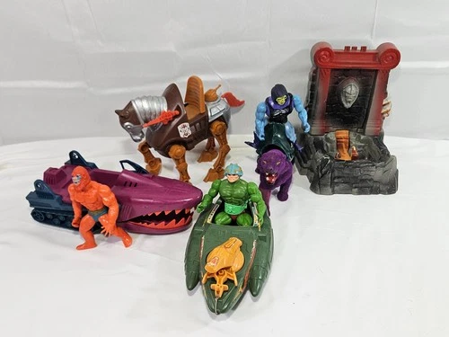 Vintage 1980 He-Man MOTU Action Figures, Playset, Vehicles