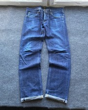Jeans uomo vintage Lee 101 Selvedge blu dritto taglia 33 raro western