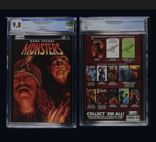 Mark Spears Monsters #2 CGC 9.8 Grado 2da Impresión Variante Cubierta A