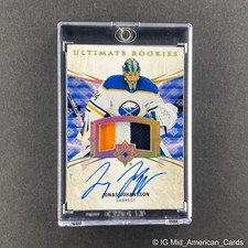 2020-21 Ultimate Collection Jonas Johansson Rookie Patch Auto Sabres RPA /99