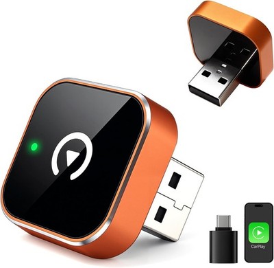 Wireless CarPlay Adapter 2026 Upgrade - Kompatibel mit Apple iPhone iOS 10+, Co