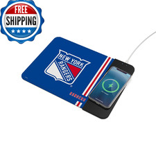 SOAR NHL Wireless Charging Mouse Pad - New York Rangers - Fast Charge