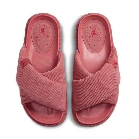 Nike Jordan Sophia Slide sandalo velluto a coste rosa canyon donna taglia 8 DO8863 600 nuovo