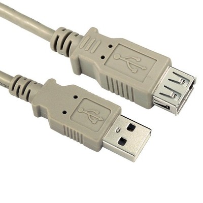 Cables Direct 0,25m USB 2.0 Typ A M auf Typ A F Datenkabel - Beige