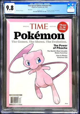 CGC 9.8 Top Pop!  TIME Magazine Pokémon Special Edition - MEW Variant Cover