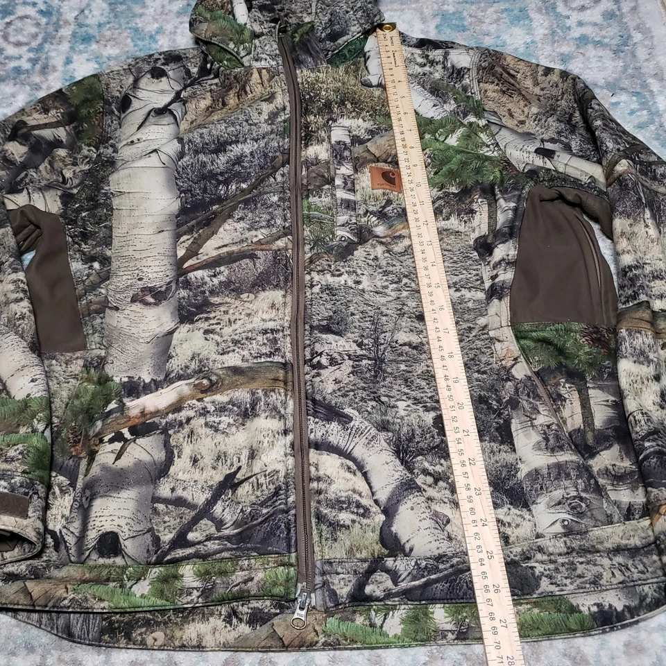 Carhartt Camo Full Zip Hooded Jacket Men’s L Realtree Outdoor 100146 – Read - Image 3 of 4