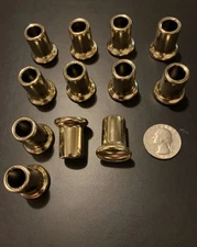 Metal Stamped Lamp Neck Spacer Part ( Used) Set/12