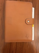 Original Ferrari 360 Modena / Spyder Bordbuch Set Schedoni Leder Mappe Complete