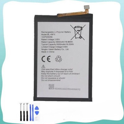 For Infinix Smart 6 / X6511 / X6511B Battery Replacement BL-49FX 5000mAh