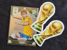 2014 FIFA World Cup Soccer OSCAR (BRAZIL) Panini PRIZM Card #109, FREE Stickers