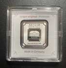 Geiger Edelmetalle Original 10 Gram .999 Pure Silver Square Encapsulated w/Assay