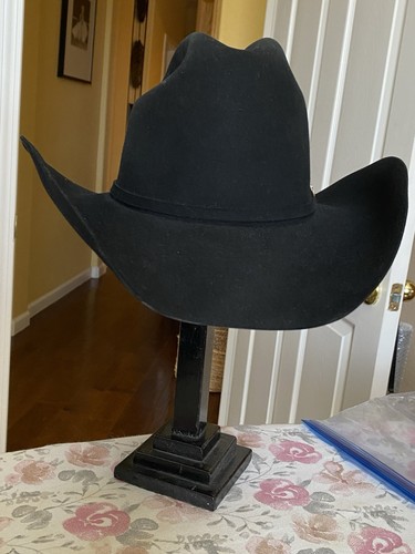 Stetson 200X Cowboy Filzhut Biber "La Corona" schwarz Hut 7-1/8 mit Reiseetui - Bild 3 von 15