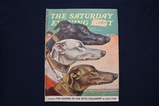 1941 MARCH 29 SATURDAY EVENING POST MAGAZINE - THREE DOGS COVER - E 32917