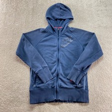 Nike Sweatshirt Boys XL Zip Up Hoodie Blue Athletic Casual Long Sleeve